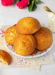 Творожное бисквитное